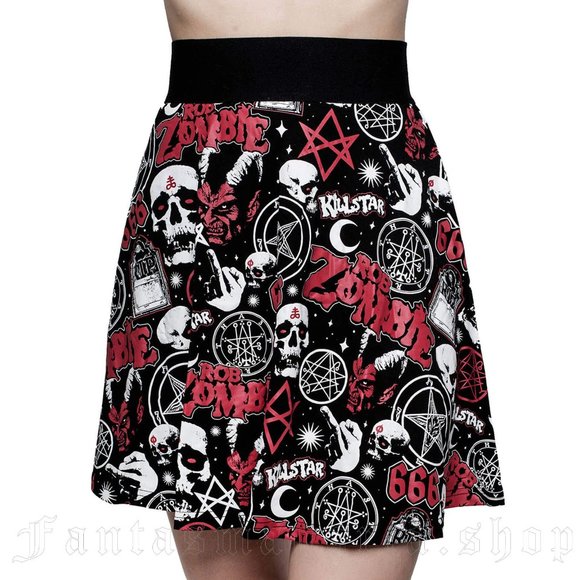 Killstar Dresses & Skirts - Rob Zombie X Killstar Baby Death Skater Skirt S